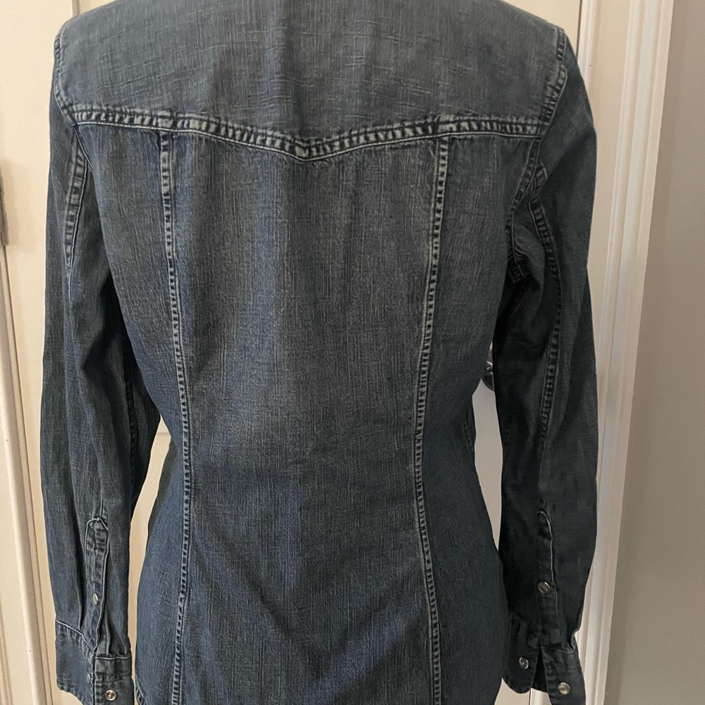 J Crew Blue Denim Shirt Size Small